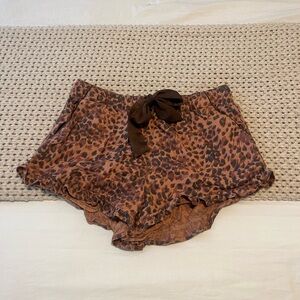 Aerie leopard pj shorts